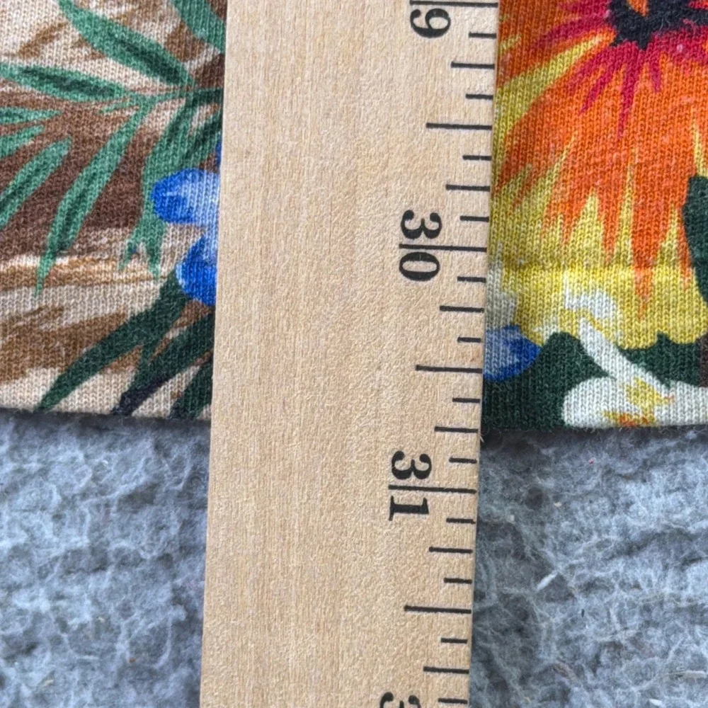 VTG Polo Ralph Lauren Loop Collar Hawaiian Shirt Mens XL Classic Fit Linen Blend - Picture 10 of 11